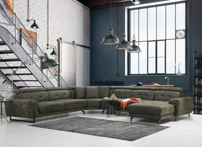 Living room Corner sofa U-shape Luxury Furniture Modern Sofa Couch Corner suite